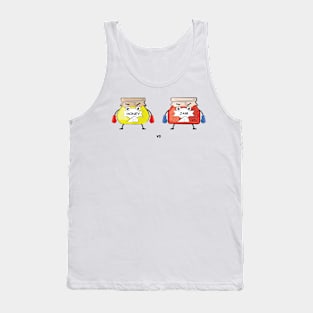 Funny Honey vs Jam Characters - Sweets Battle Illustration Tank Top